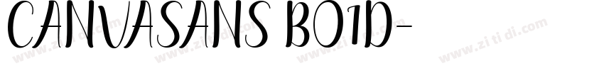 CanvaSans Bo1d字体转换